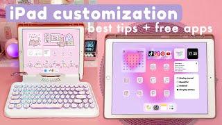 Best iPad customization tips + free apps in 2022  useful widgets aesthetic homescreen and more