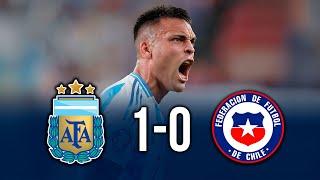 ARGENTINA Vs CHILE 1-0 l Resumen y Gol de Partido l COPA AMERICA FASE de GRUPOS 2024