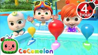 Balloon Boat Race  4 HOUR CoComelon Nursery Rhymes