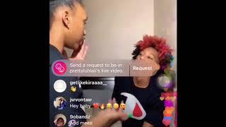 Laii And Nayah k*ssing  on live 