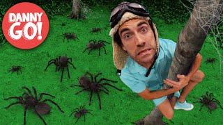 Spooky Spiders Everywhere  Halloween Adventure  Floor is Lava Game  Danny Go Songs for Kids