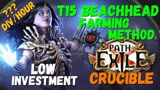 PoE Beachhead T15 Farming Low Investment Results of 1 Hour
