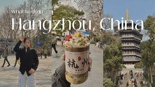 what to do in HANGZHOU CHINA vlog  west lake street food han fu pagoda