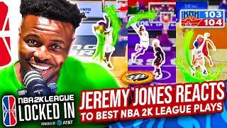 Jeremy Jones Reacts to Best NBA 2K League Plays  NBA 2K League Locked In presented by AT&T