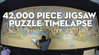 42000 piece jigsaw puzzle timelapse