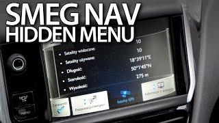 SMEG navigation hidden menu in Citroen and Peugeot