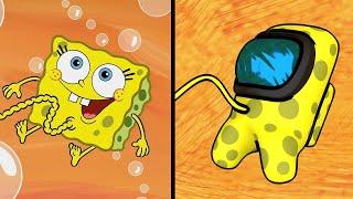 SpongeBob VS Among US Fetus animation