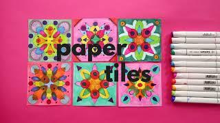 Paper Tiles A Geometric Art Project Featuring Symmetry