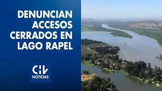 Denuncian accesos cerrados en el lago Rapel El paraíso de las playas privadas - CHV Noticias