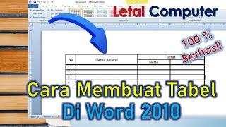 How to Create a Table in Word 2010  How to create a table in Word 2010