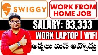 Swiggy New Work From Home Jobs  10LPA Package  Online Jobs At Home  Latest jobs  @VtheTechee