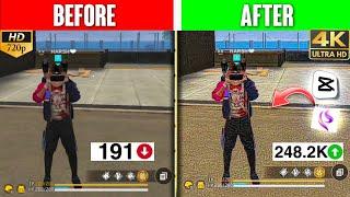 Quality tutorials free fire  Ultimate 4K Quality Guide #freefire