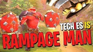 Techies is RAMPAGE MAN - DotA 2 Funny Moments