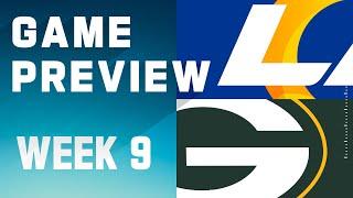 Los Angeles Rams vs. Green Bay Packers  2023 Week 9 Game Preview