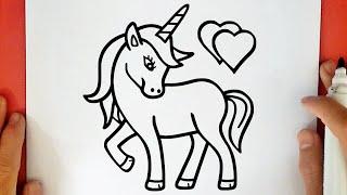 COMMENT DESSINER UNE LICORNE