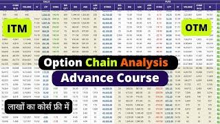 Option Chain Analysis Advance  Full Course 2024  Option Chani Analysis Explained in Hindi 