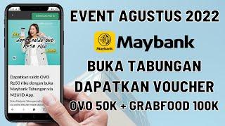 Apk Maybank2U Penghasil Saldo OVO Agustus 2022  Buka Tabungan Dapat OVO Rp50.000