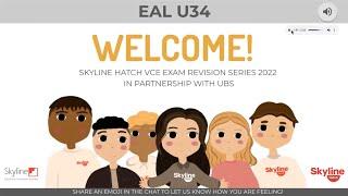 English as an Additional Language EAL - 2022 Skyline Hatch UBS VCE Exam Revision Series