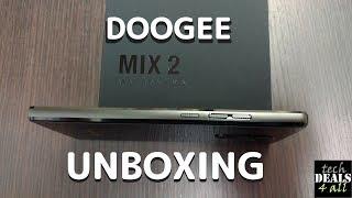 Doogee Mix 2 Unboxing & first boot - 6GB RAM & face unlock on a budget