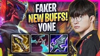 FAKER TRIES YONE WITH NEW BUFFS - T1 Faker Plays Yone MID vs Vex  Season 2024