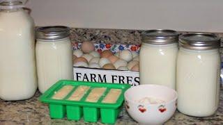 How to Make Butter With RAW Organic Milk EASY