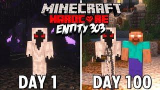 I Survived 100 Days as ENTITY 303 in Hardcore Minecraft... Hindi