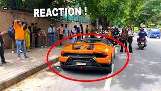 LAMBORGHINI Casually Parked on Road Side  Public REACTION  INDIA