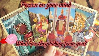 Person on your mind  What are they hiding from you?️ Hindi tarot card reading  Love tarot