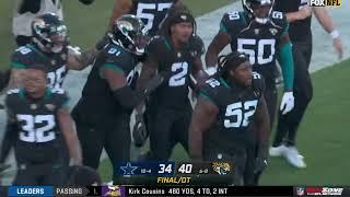 Jaguars WALK-OFF PICK 6 after Noah Brown dropped pass