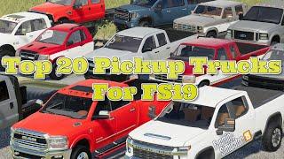Top 20 Pickup Truck Mods  Farming Simulator 19