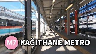 M7 Kağıthane Metro Turu  Girişten Perona