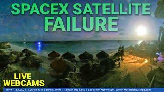 SpaceX satellite failure captured on Curacao Webcams 