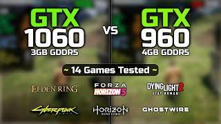 GTX 960 4GB vs GTX 1060  Test In 14 Games 