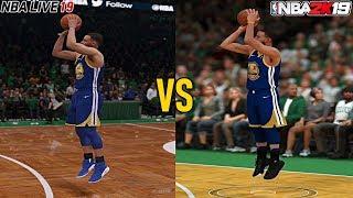 NBA 2K19 vs NBA Live 19 Graphics Comparison PS4 Pro