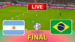 BRAZIL vs ARGENTINA - Final Copa America 2024  Full Match All Goals  Live Football Match