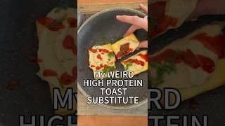 I eat THIS weird HIGH PROTEIN toast substitute trick #easy #magictricks 