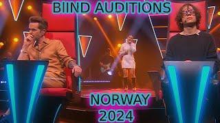 6 AMAZING Blind Auditions  The Voice Norway 2024