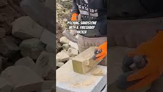 Pitching Sandstone with a Nicker #stone #oldschool #handtools #craft