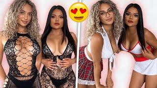 *SEXY* CLOTHES TRY ON HAUL  SEE THROUGH ROLEPLAY HALLOWEEN COSTUMES   Toni Camille