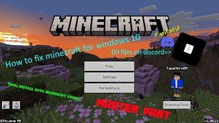 How to fix Minecraft for windows 10 unlock full games master part