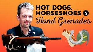 Firearms Expert Reacts To Hot Dogs Horseshoes & Hand Grenades Guns