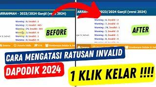 Cara Mengatasi Invalid Dapodik 2024  Mudah