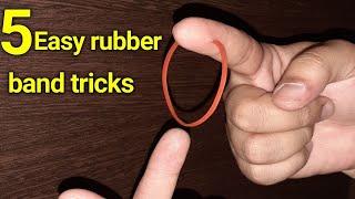 5 VISUAL Rubber Band Tricks Anyone Can Do  Revealed