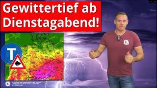 Gewittertief ab Dienstagabend - warm und wechselhaft geht es weiter