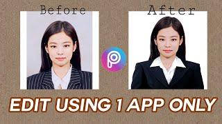 How To Edit Your Own ID Picture with Formal Attire  PICSART  EASIEST WAY