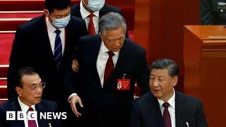 Why China’s ex-leader was escorted out of Communist Party congress - BBC News