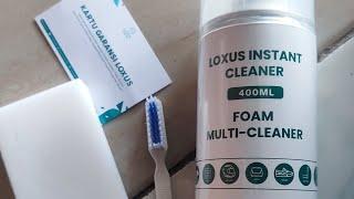 Cara Penggunaan Loxus Instant Cleaner  Pembersih Sepatu