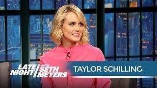 Taylor Schillings Orange Is the New Black Sex Scene Accident - Late Night with Seth Meyers