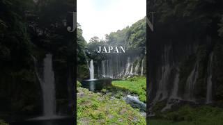 Japan waterfall near Mt.Fuji real sound. #japan #tokyo #fuji #waterfall #shiraito