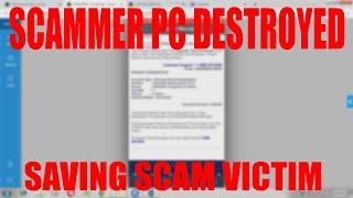 Disgraceful Scammer Loses his Victim and Gets PC DESTROYED